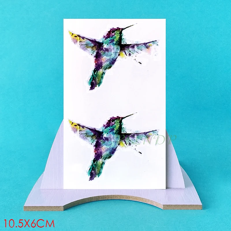 

Waterproof Temporary Tattoo Sticker Color Bird Tatto Flash Tatoo Stickers Fake Arm Hand Leg Tattoos for Men Women Child