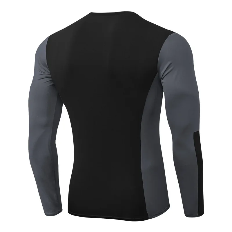 

Men's Pro Fitness Quick-Dry Long-Sleeved Sports Running Fitness Clothes Ultra-Stretch Wicking Training Tights T-shirt 01508