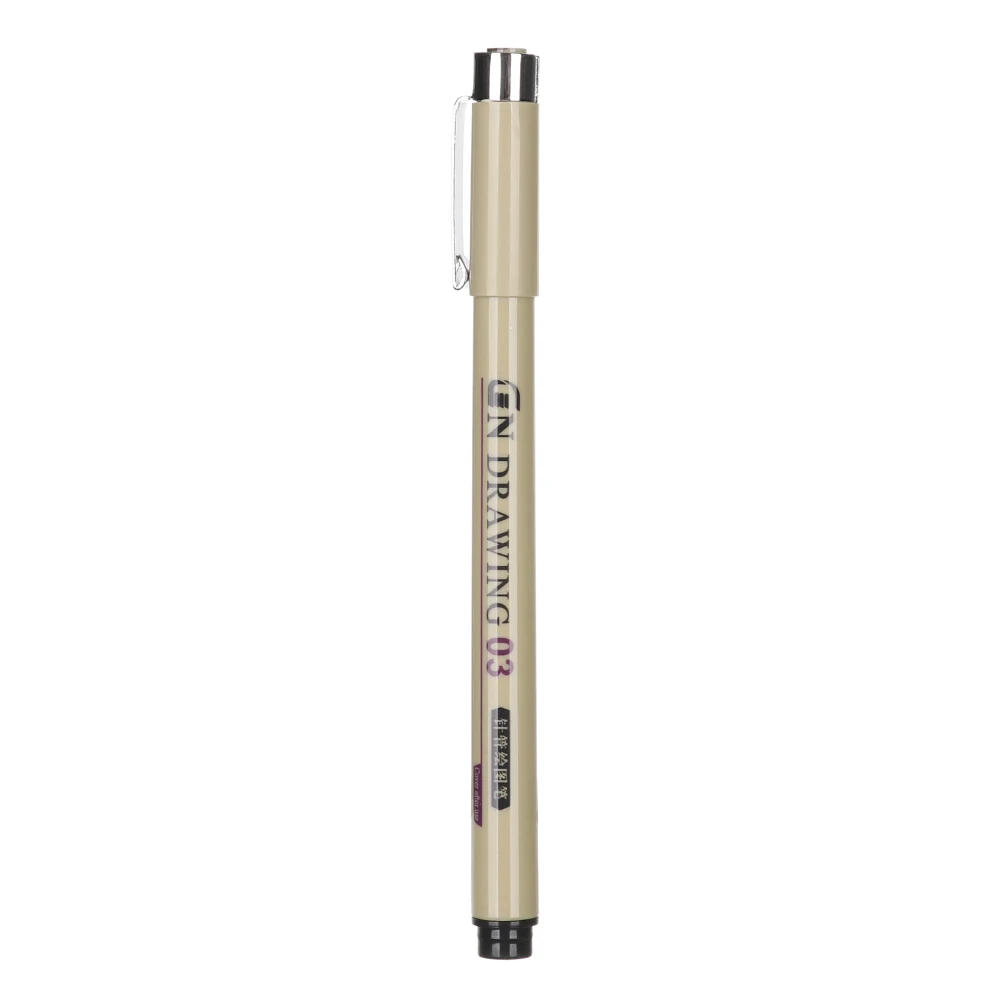 0.3 Pigment Liner чернила маркер для белой доски 0,05 0,1 0,2 0,3 0,4 0,5 0,8 1,0 различных наконечников ручка черная тонкая ручная роспись эскизов ручки с кисточками - Цвет: 0.3