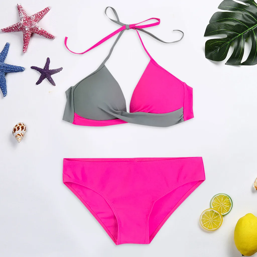 

KANCOOLD Women's swimsuits Womens Sexy Padded Push-up Bra Bikini Set Swimsuit Brazilian Biquini Bathing Suit Swimwear Beachwear