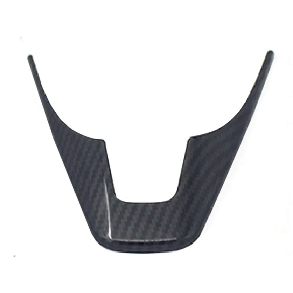 

High Quality Steering Wheel Panel Trim Style ABS Plastic Black Carbon Fiber
