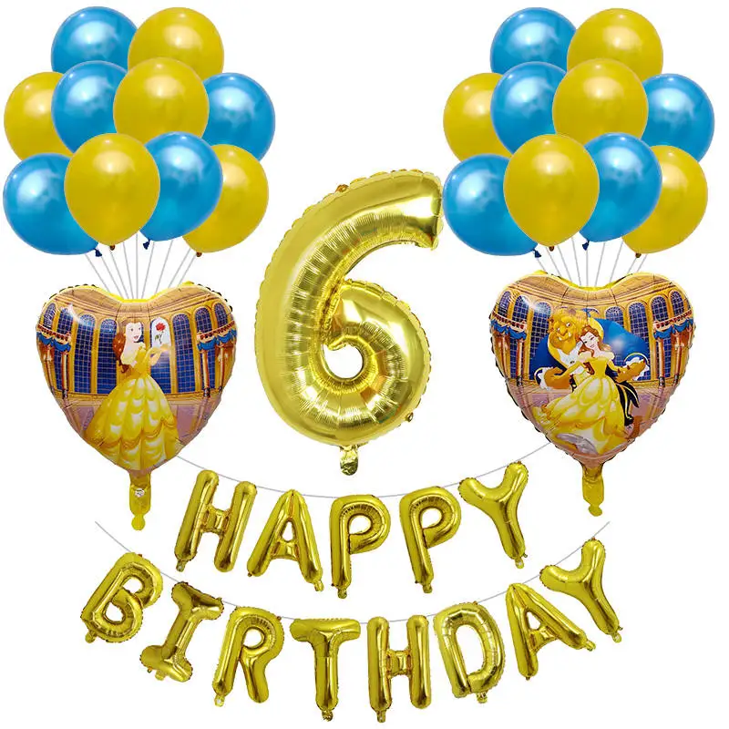 Набор воздушных шаров Красавица и Чудовище 24 шт./компл.|Воздушные шары