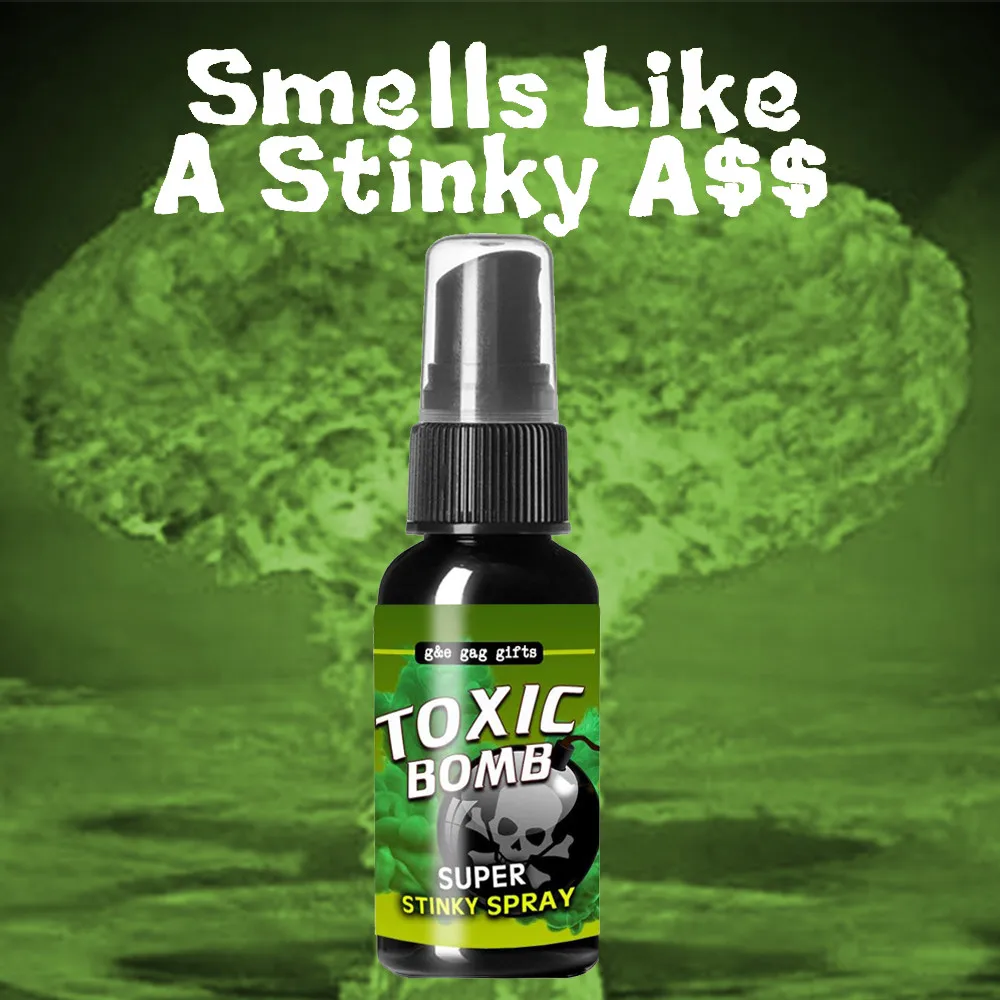 

Novelties Liquid Fart Gag Prank Joke Spray Can Stink Bomb Smelly Stinky Gas 30ML Long Lasting Smell Halloween Prank Toy