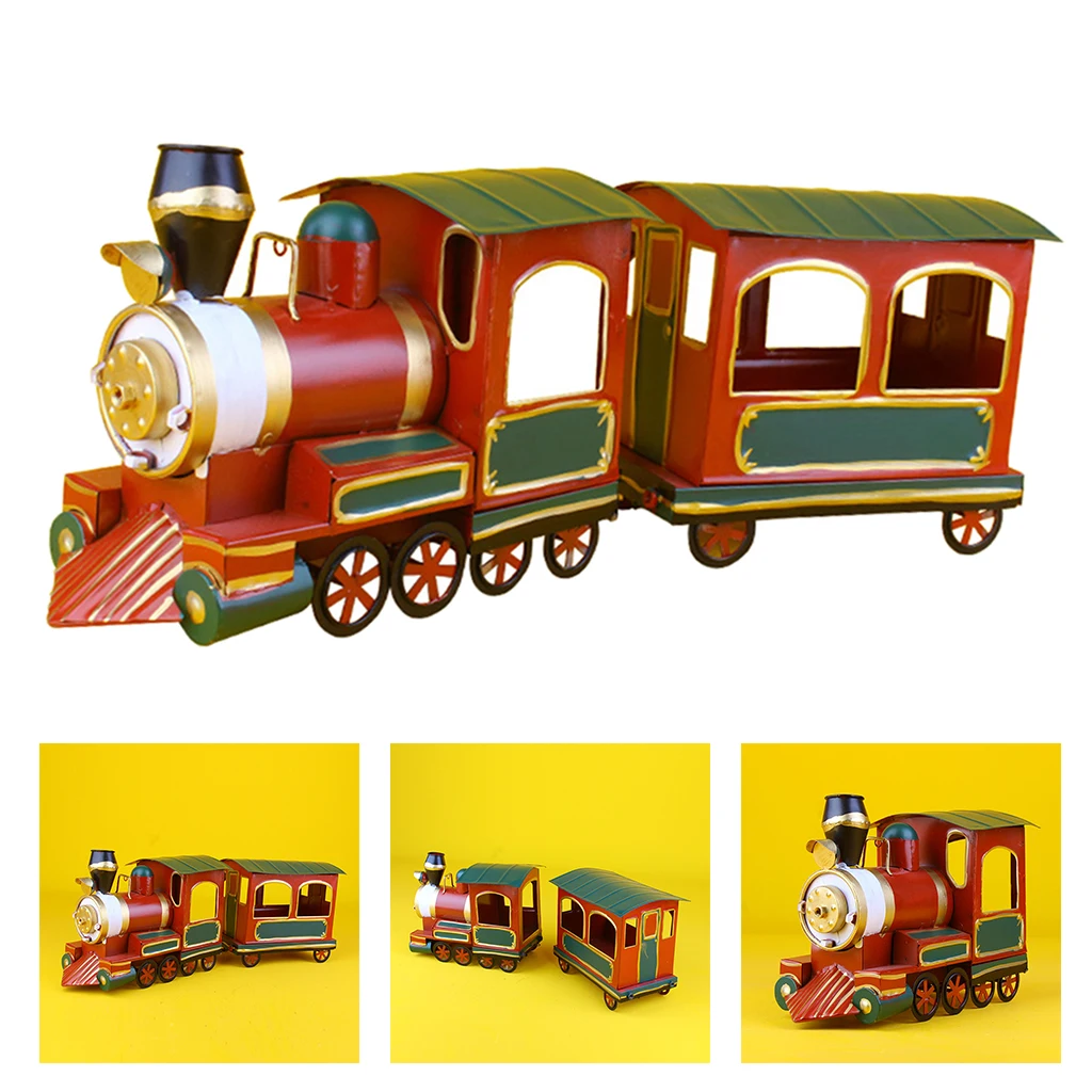 

Retro Alloy Simulation Steam Locomotive Educational Toys Collection Gift