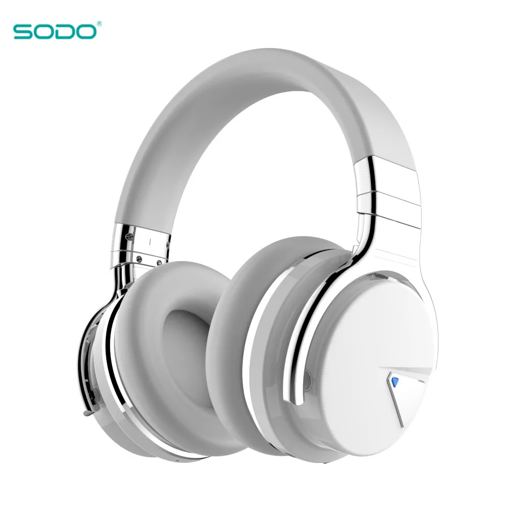 silver Оригинальные SODO беспроводные наушники Bluetooth динамик с микрофоном для ПК и телефона Поддержка TF карты Аудио Спорт Bluetooth гарнитура - Цвет: silver