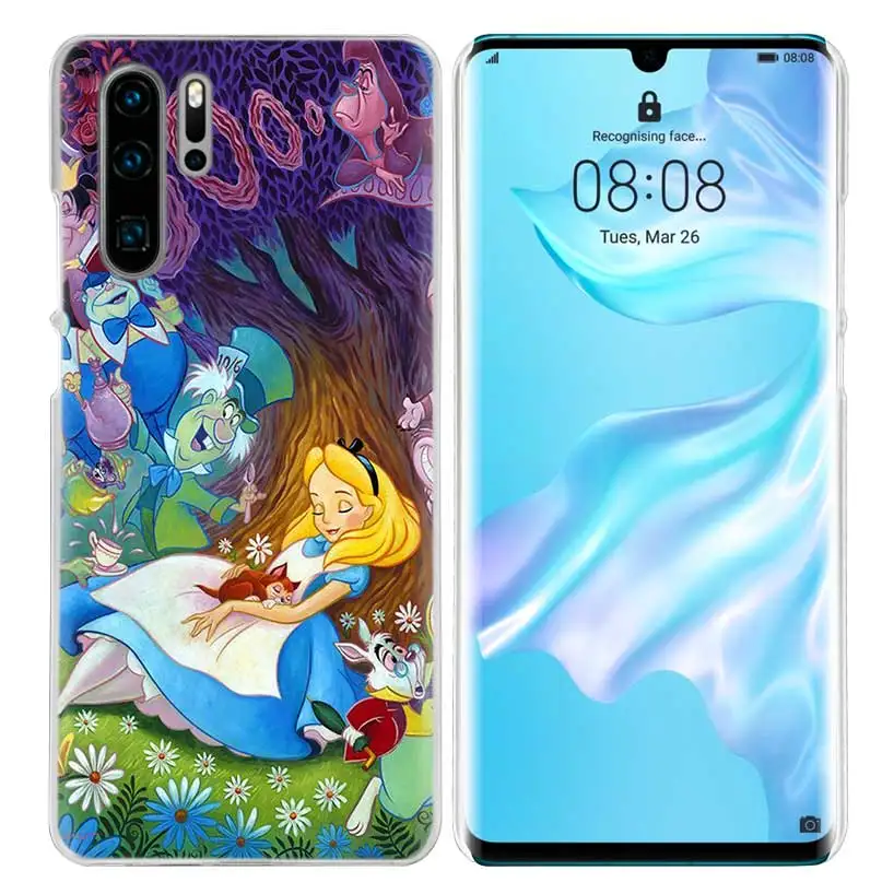 Чехол Alice in Wonderland для huawei mate 30 20 10 P20 P30 Lite Pro P Smart Y9 Prime Honor 8A 8X 10i PC Чехлы для телефона