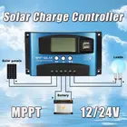 Автоматический контроллер заряда солнечной батареи 10-100 А MPPT с двойным USB 5 В выход 1224 в регулятор заряда батареи солнечной панели