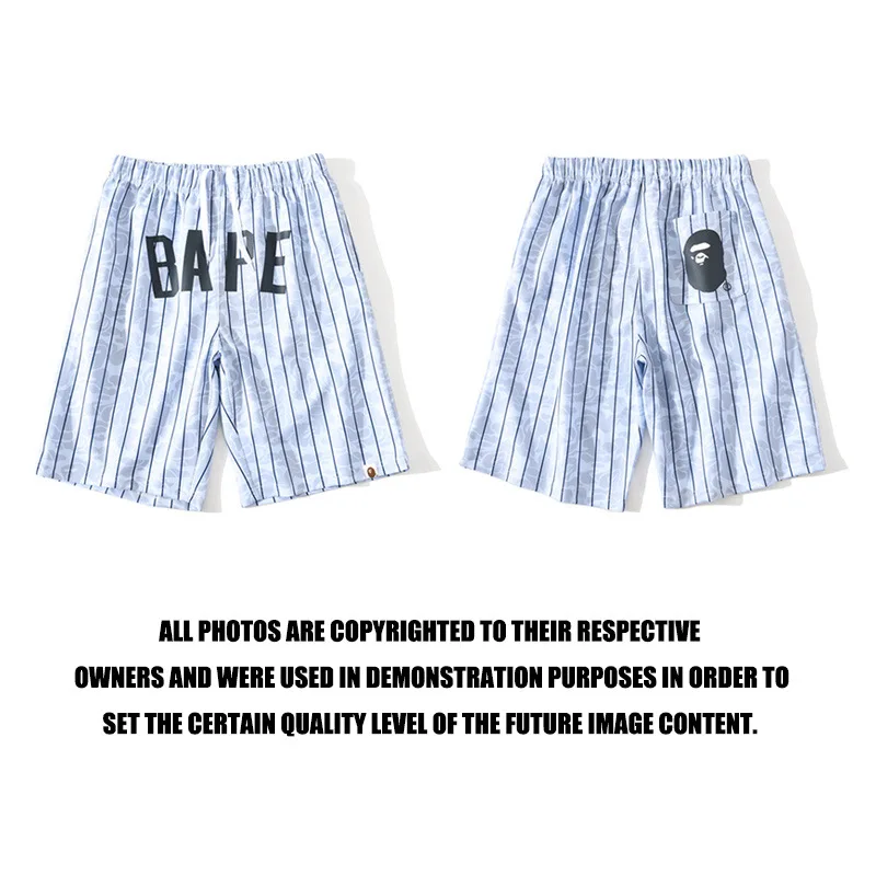 

Fashion BAPE Shorts Japanese Street Brand High-Quality Shark Head Casual Shorts Men And Women Five-Point Beach Shorts #00010