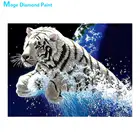 Белый тигр, планеты, животное, алмазная картина, круглая, полная дрель, Nouveaute, сделай сам, мозаика, вышивка, 5D, вышивка крестиком, черная картинка