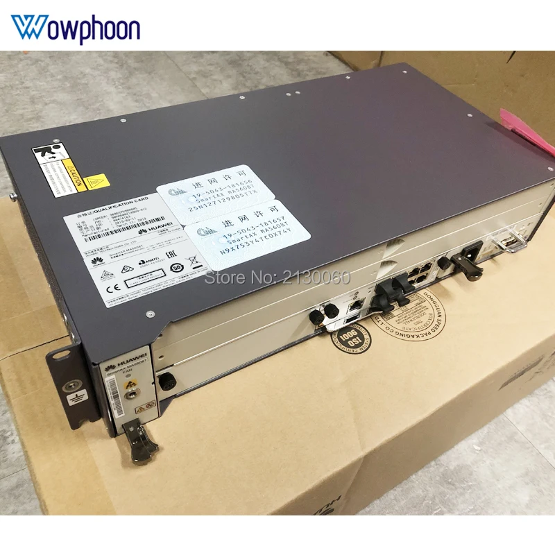 Fibra OLT 19 &quotдюймовый мини huawei MA5608T с шасси + вентилятор 1 * MCUD1 (10G) MPWC (DC)