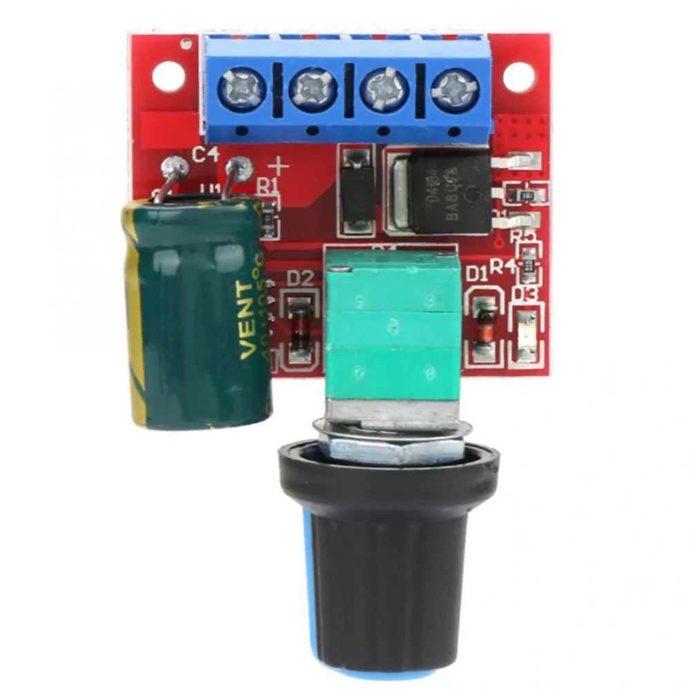 

PWM DC Motor Governor Speed Controller Module Regulator Control Switch Led Dimmer Board 5V To 28V 5A With Potentiometer Knob