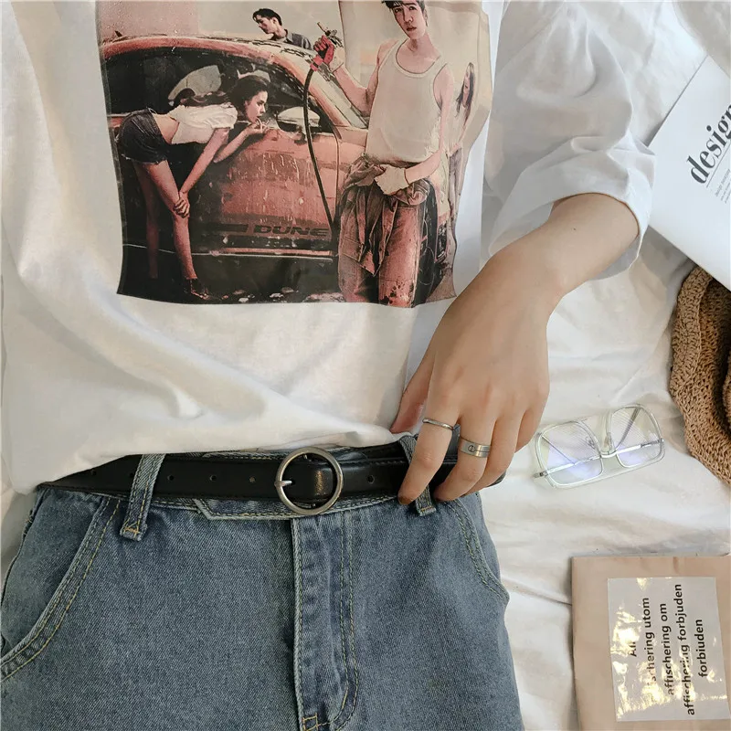 Pin мягкие Ins со сменными круглыми пряжками Женские Простые все матч корейский