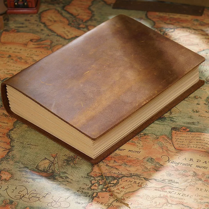 Ретро Блокнот ручной работы эскиз ретро кожаный блокнот Эко Бумага Креативный