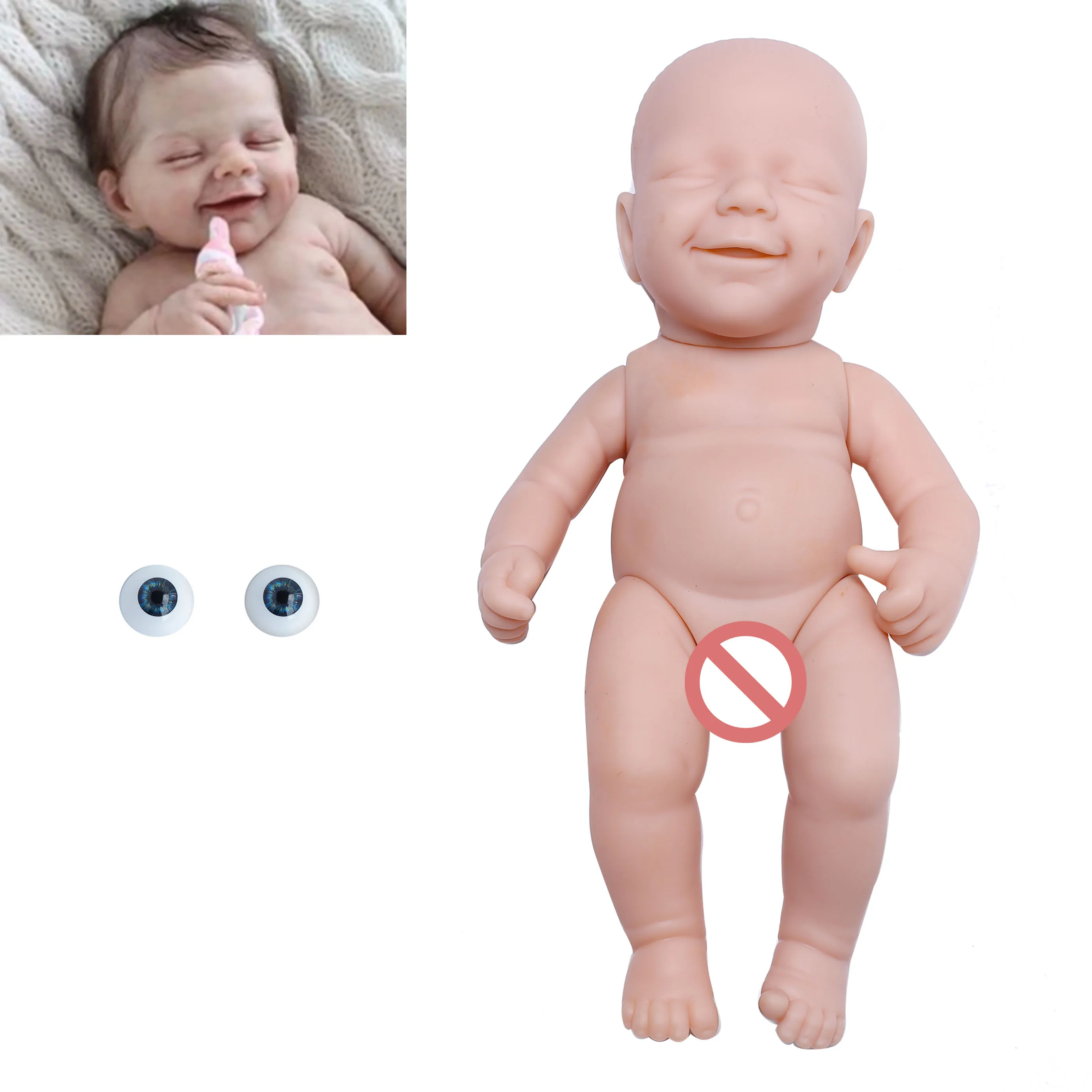 

Комплект реборн для детей, предметы для кукол, незакрашенные незавершенные детали для кукол, без рисунка, 12 дюймов, комплект для творчества