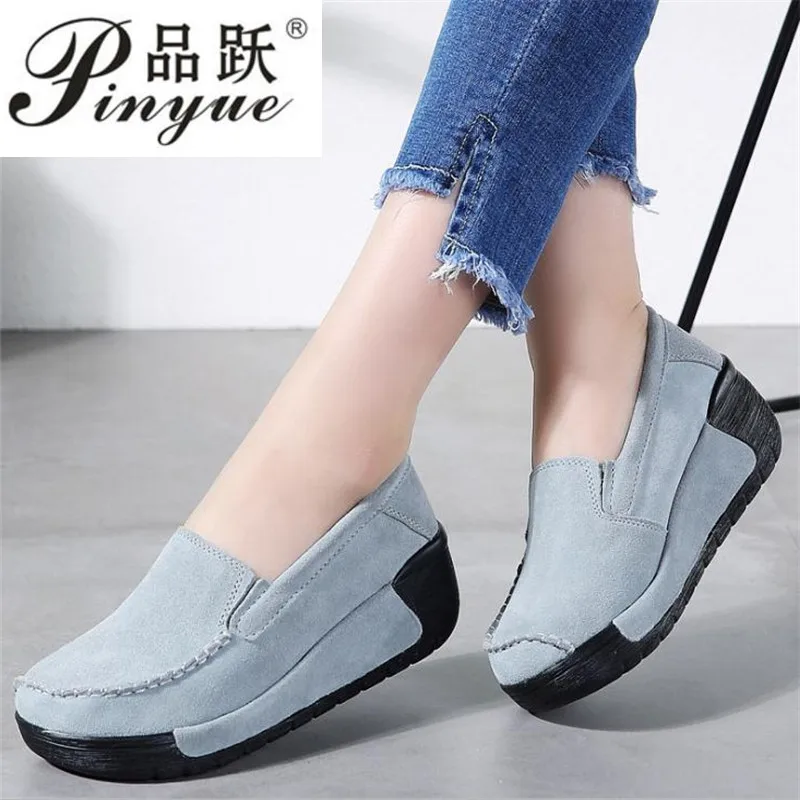 

Туфли женские с круглым носком, скрытая обувь на толстой платформе, со шнуровкой, повседневная обувь, разные цвета, размеры 35-40