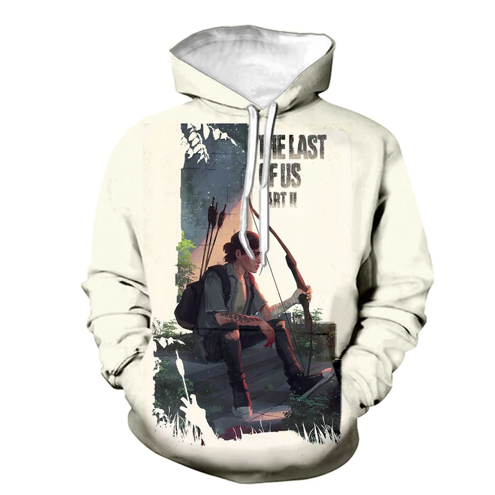 

3D Printing Hoodie The Last Of Us Game Print Cosplay Sweatshirt Men's Women's Fashion Street Clothing Hip Hop Pullover