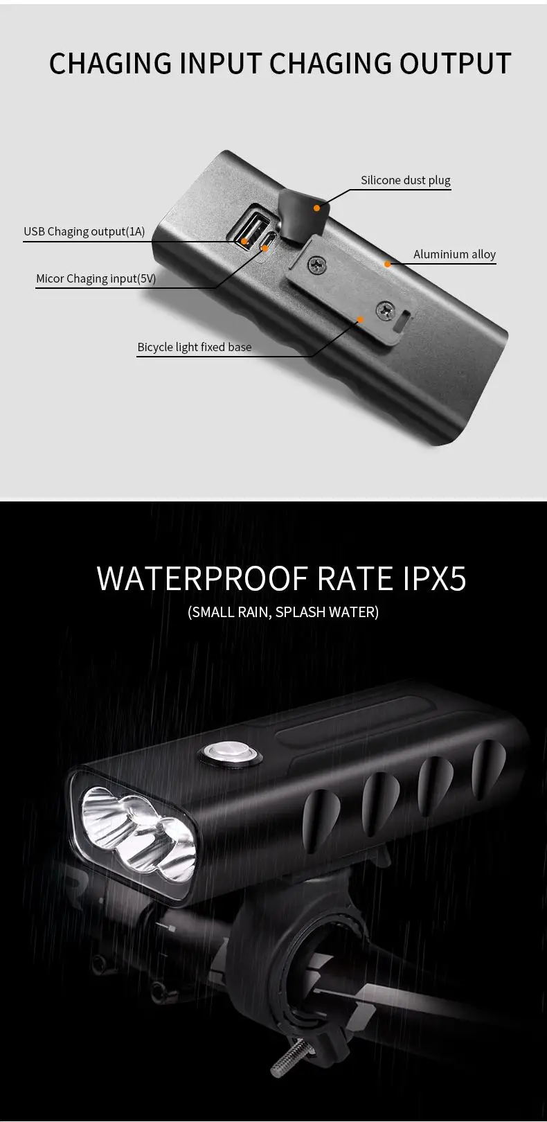 XANES XL29 светильник 18650 мА/ч, Батарея 3 режима USB мотоцикла E-велосипед Велоспорт вспышки света светильник питание Банк светодиодный фонарь Фонари