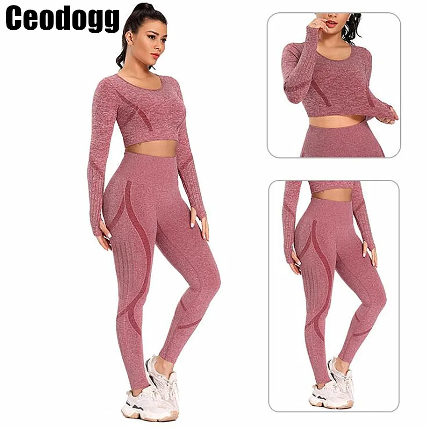 Женский спортивный костюм из 2 предметов спортивные рубашки короткий топ