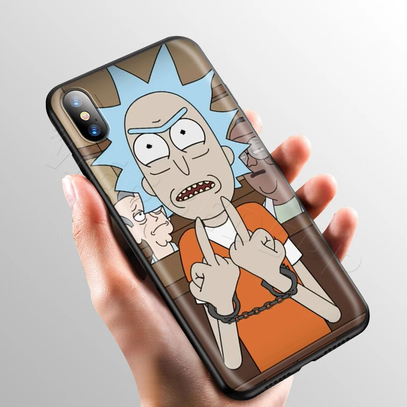 4 Чехол Webbedepp Ricky Morty Art для Apple iPhone 11 Pro XS Max XR X 8 7 6 6S Plus 5 5S SE - Цвет: 4