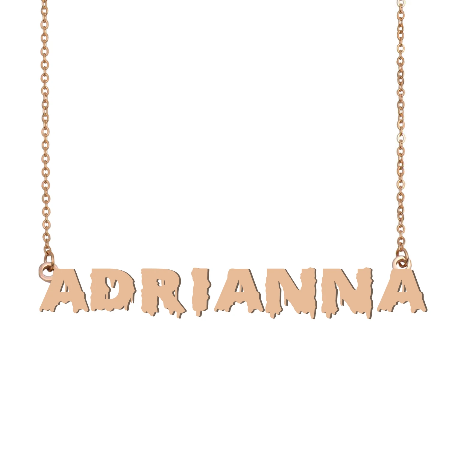 Adrianna/ожерелье с именем Крутое ожерелье надписью Bloody Art для Хэллоуина и дня Санта