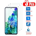 3 шт. закаленное стекло для Samsung Galaxy S21FE S20FE 5G, защитная пленка для экрана, взрывозащищенное прозрачное защитное стекло HD