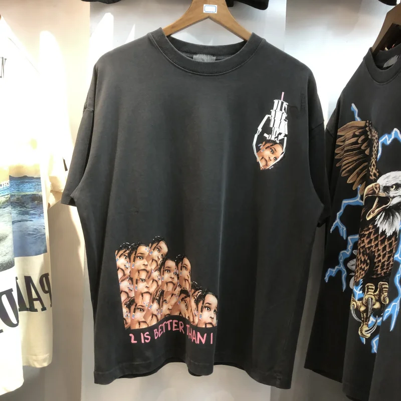 

Travis Scott Cactus Jack T Shirt Women Men High Quality Nice Washed Vintage Top Tees clothing