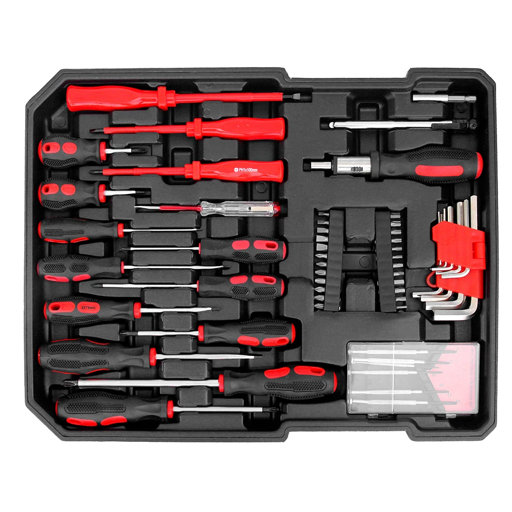 187pcs Hardware Tool Set Aluminum Trolley Case Portable Multi-function Toolbox Combination Wrench Plier Hand | Инструменты