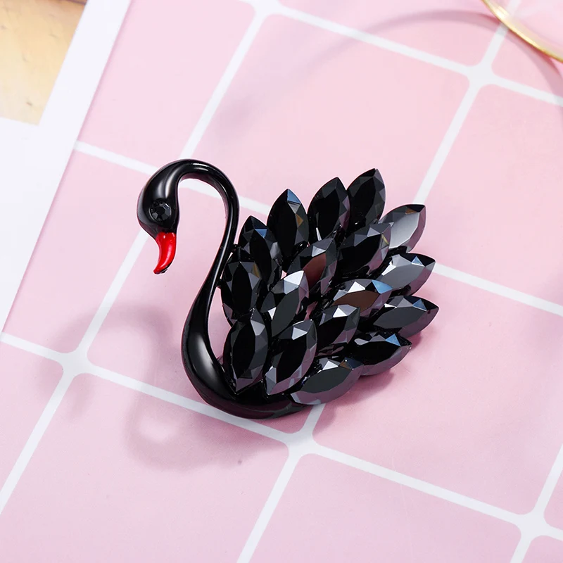 Элегантные Броши с лебедями Стразы CHIMERA роскошная свадебная брошь для вечеринки