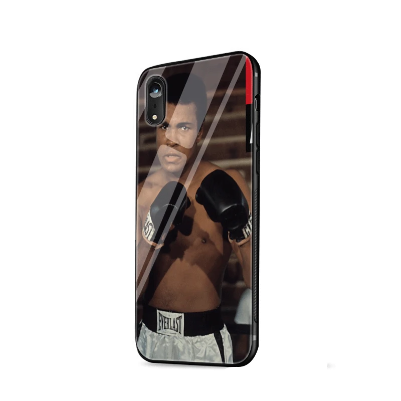 Чехол Gerleek Muhammad Ali для бокса из ТПУ стекла iPhone 11 Pro 6 6s 7 8 Plus XR X XS Max 5S SE 5 |