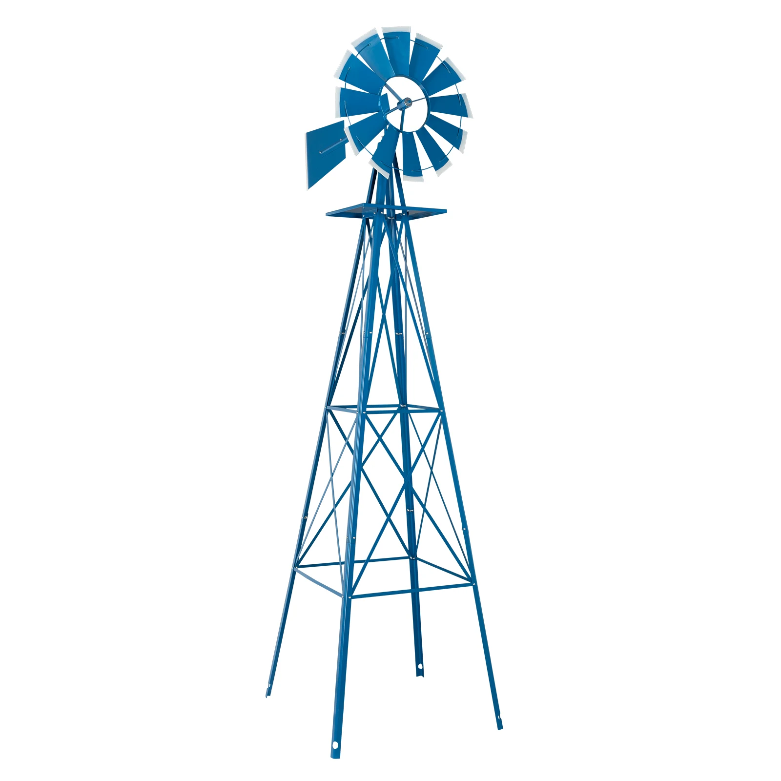 

8FT Ornamental Windmill for the Backyard Garden Decoration Weather Vane, Heavy Duty Metal Wind Mill Vane Weather Resistant