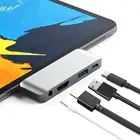 Концентратор 4 в 1 с USB Type C на USB3.0 PD 60 Вт, зарядка аудио 4K HDMI, совместим с iPad pro 20182019, Macbook Pro, Samsung galaxy s9