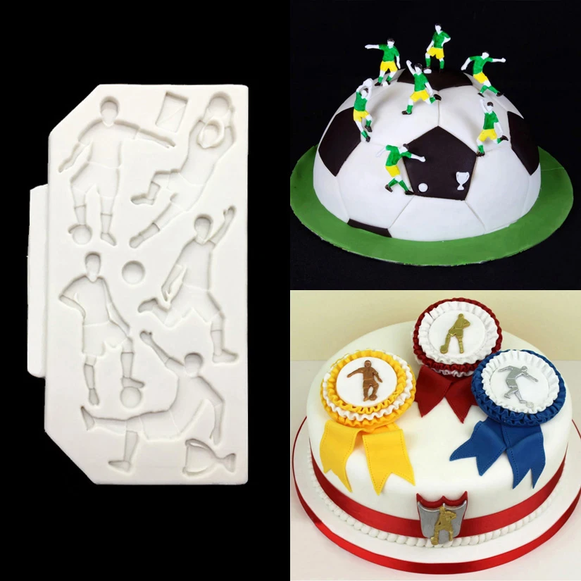 Форма для футбола гольфа регби бейсбола торта 100% платиновая силиконовая форма