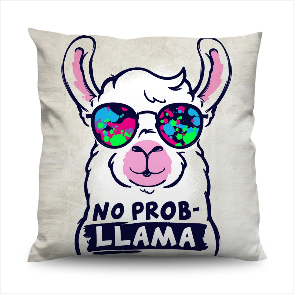 Декоративный чехол для подушки с рисунком животного наволочка 3D детское