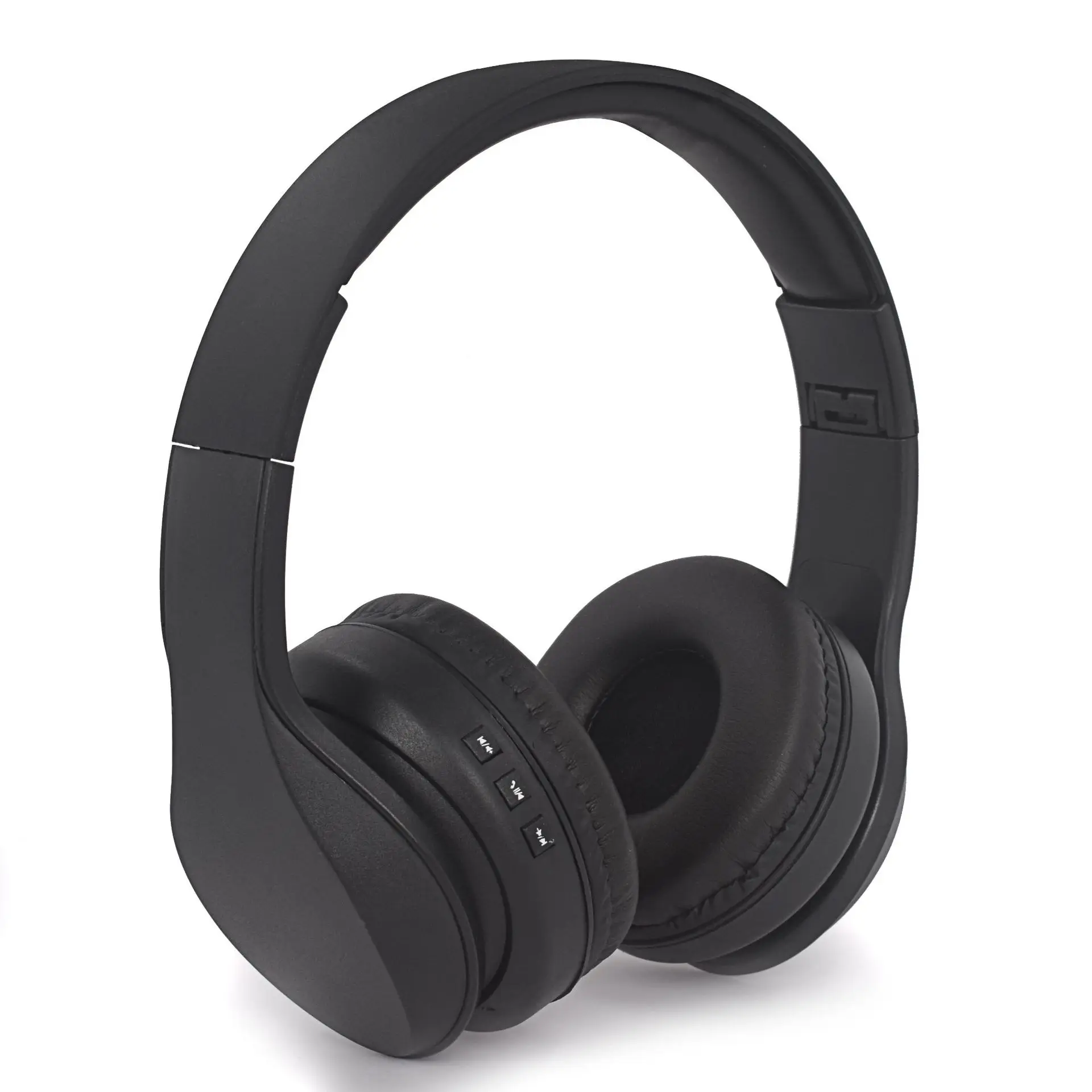 Hi Fi наушники Yulass беспроводные черные и мужские с шумоподавлением большие для ПК