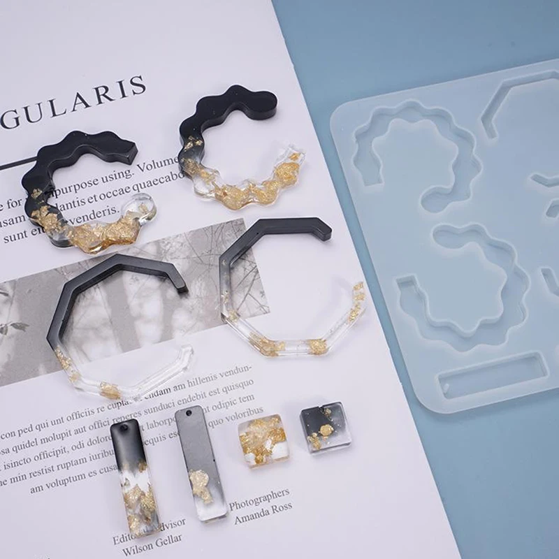 

DIY Кристалл эпоксидная форма полимерная Серьга Кулон Форма литье силиконовые формы ювелирные изделия серьги подвесные формы инструмент для изготовления ювелирных изделий