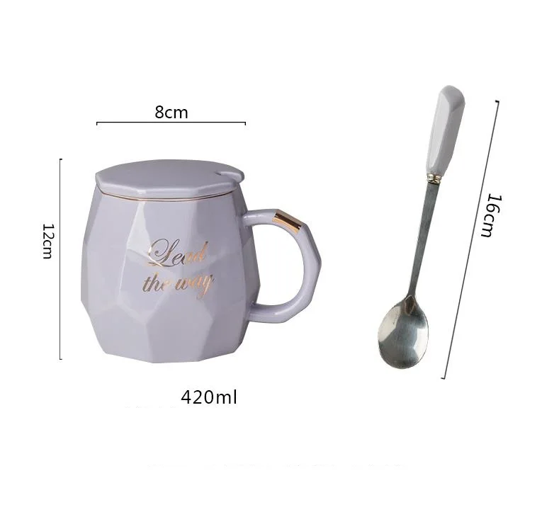 

Ceramic Coffee/Tea Cups And Mugs Travel Coffee Cup Saucer Set Porcelain Teacup With The Spoon Drinking