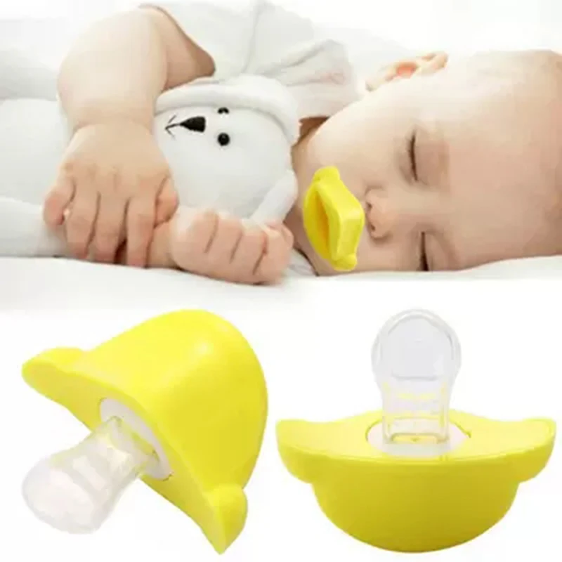 

Silicone Baby Pacifier Infant Nipple Feeder Feeding Non-Toxic Tool Teether Duck Style Pacifier Clips Bottle Nozzl