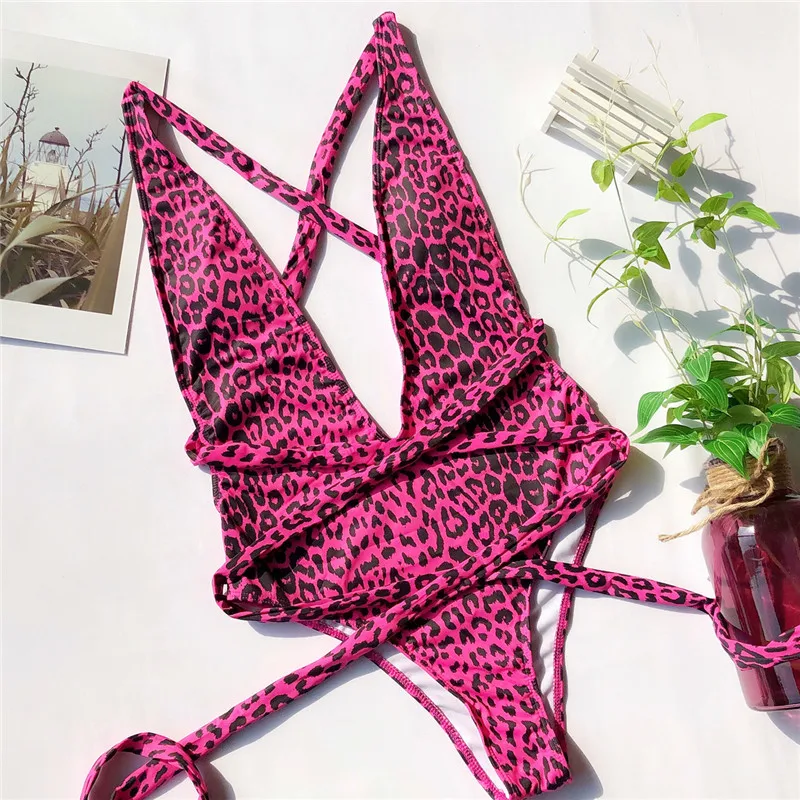 Бикини Misswim с леопардовым принтом, сдельный купальник с высокой посадкой, Женский Монокини, бандаж, пуш-ап, купальник для женщин, купальник, Бразилия