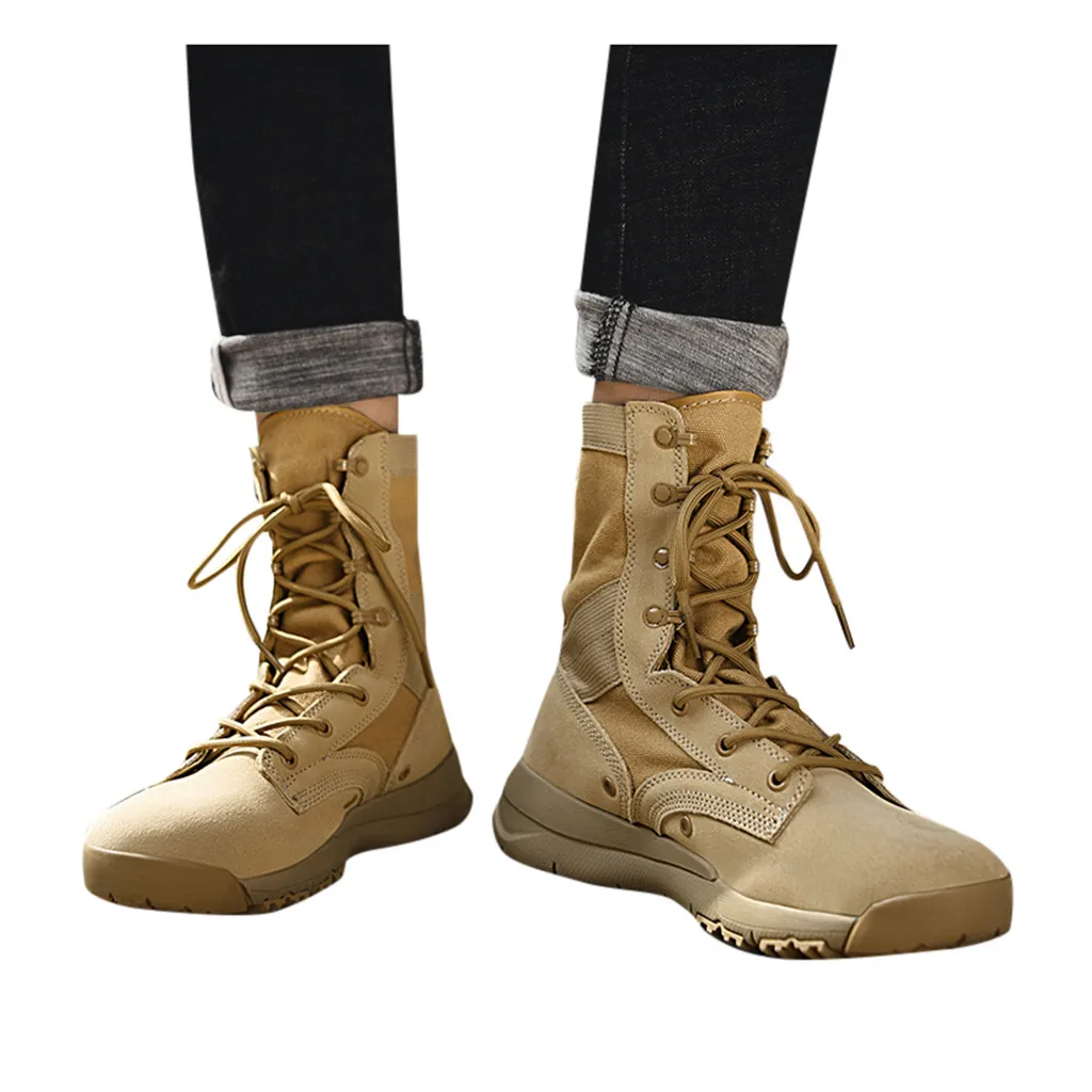 Женские Водонепроницаемые треккинговые ботинки зимние высокие с резиновой