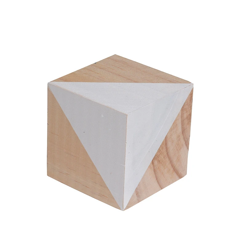 Деревянные кубики Штабелеукладчики Детские радужные Обучающие игрушки детские