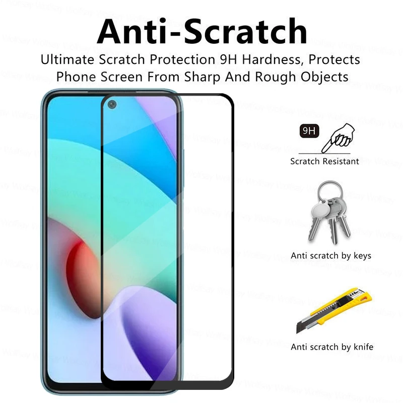 4in1 full glue tempered glass for redmi 10 glass redmi 10 9 9t 9a 9c note 8 9s 10s 11 pro glass screen protector poco m3 m4 pro free global shipping
