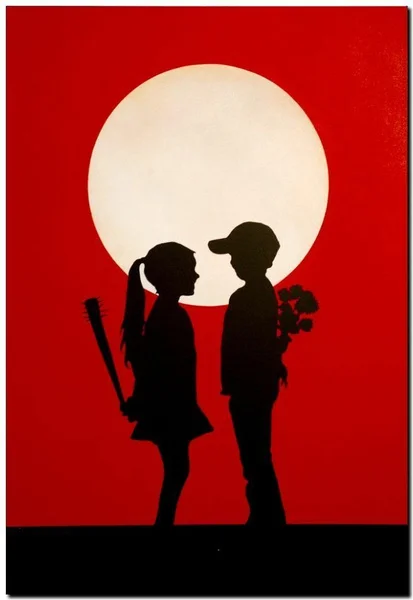 

BANKSY STREET ART PRINT Love Hurts Metal Tin Sign Wall Art