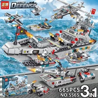 military warship navy aircraft army soldier figures building blocks battleship construction bricks ship children toys