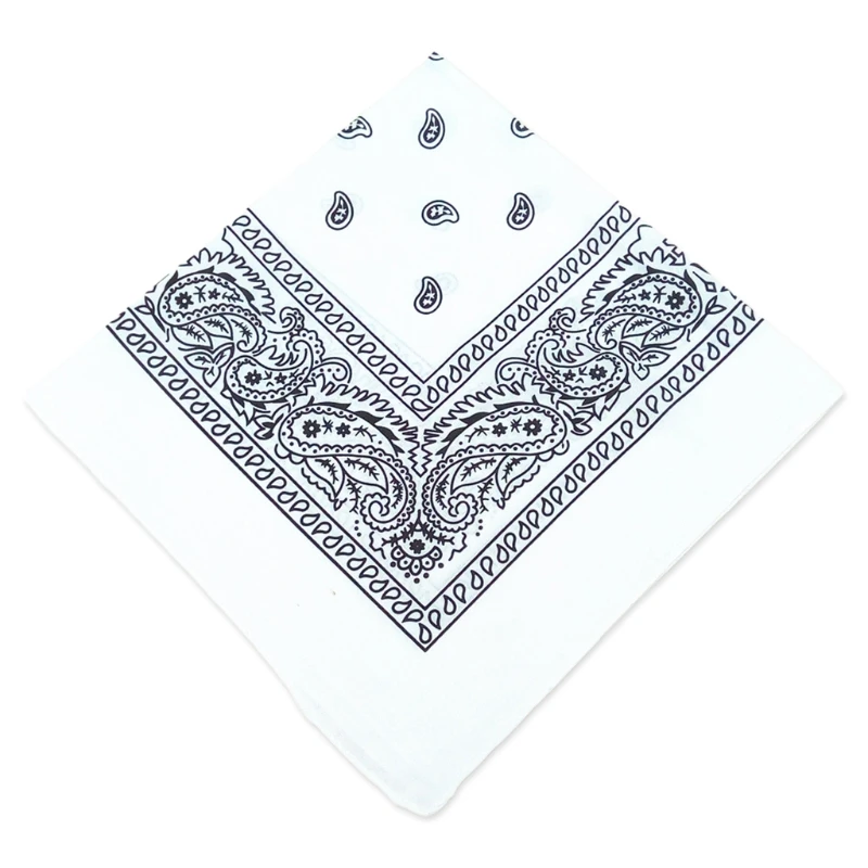 

831A Fashion Women Polyester Bandana Scarf Square Female Bandanas 55cmx55cm Headwear Rock Girls Head Scarf Headbands Hair Ac