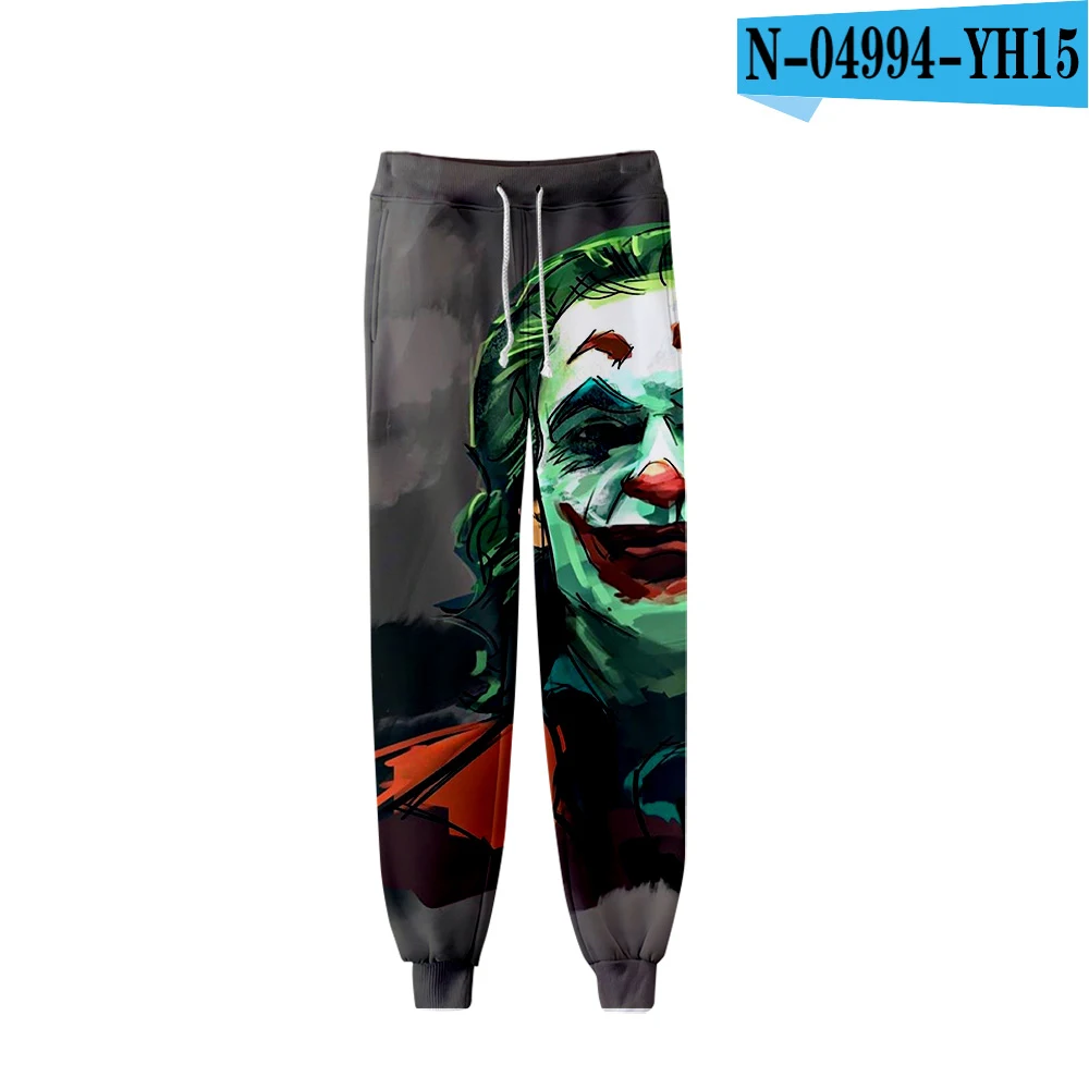 Хэллоуин ужас Мужские Женские брюки для бега Haha Joker 3D Повседневная Уличная графическая треника фильм Мультфильм хип хоп брюки - Цвет: one