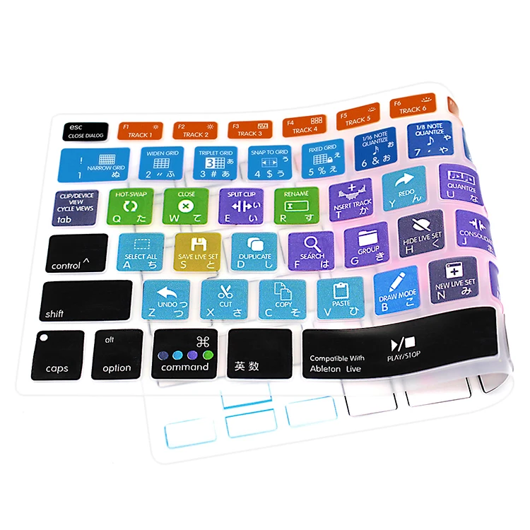 Чехол HRH Ableton для клавиатуры Силиконовая защита Macbook Air Pro Retina 13 15 17 дюймов японская