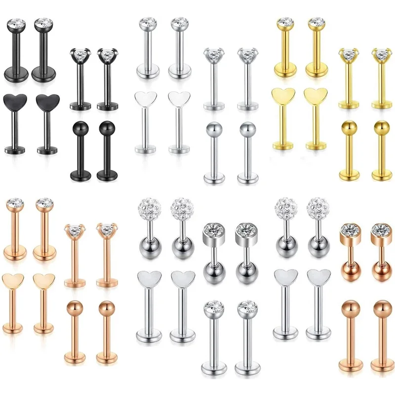 8 шт. серьги-гвоздики для пирсинга | Украшения и аксессуары