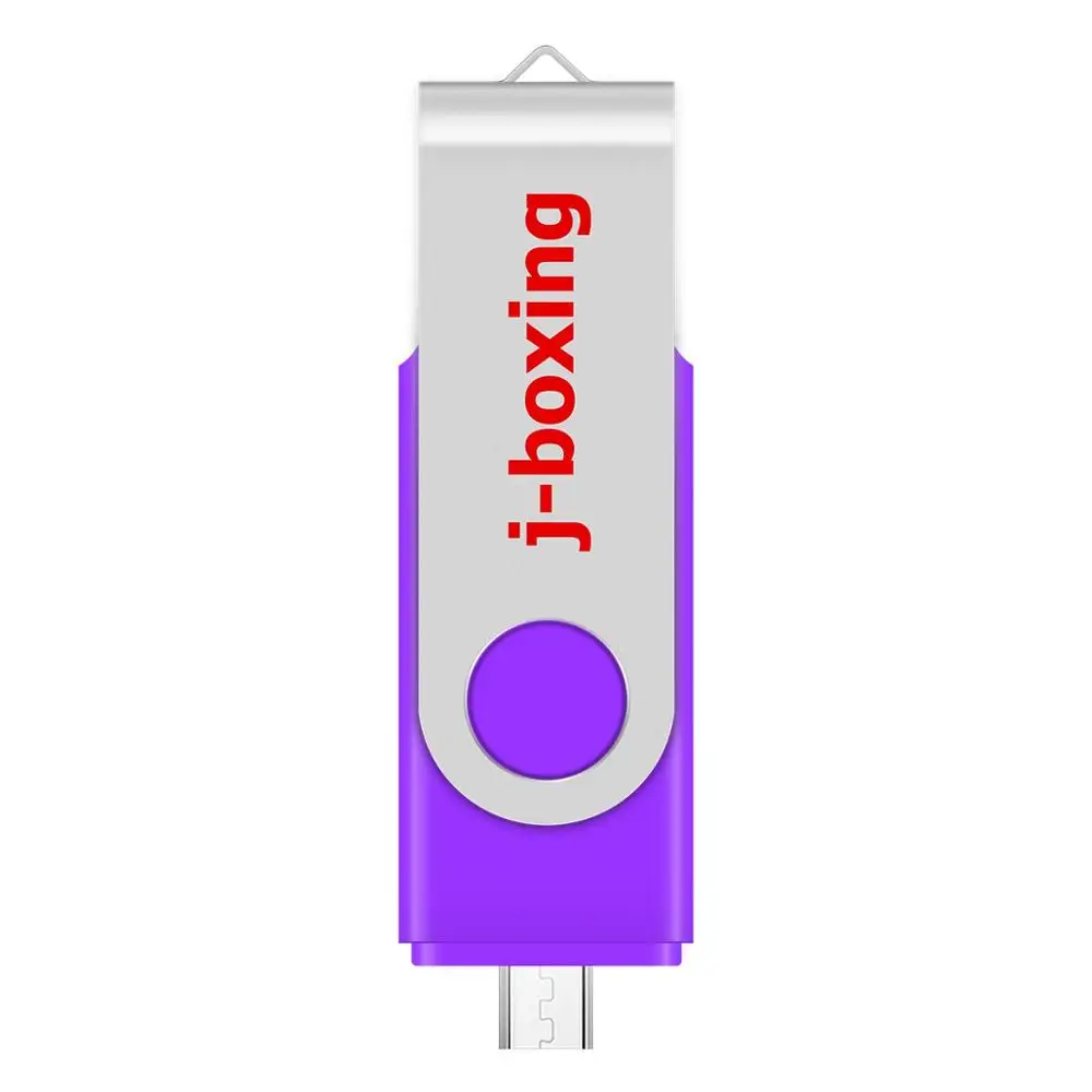 J-boxing фиолетовый OTG USB флэш 16 Гб Флешка двойной порт памяти Micro USB флэш-накопитель для смартфонов samsung huawei LG планшет
