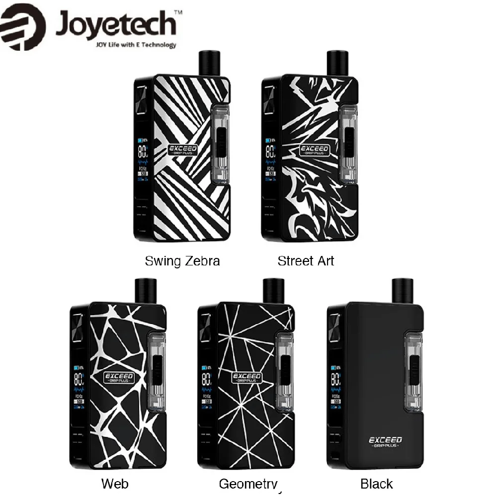 Оригинал Joyetech Exceed Grip Plus 80 Вт AIO Kit fit EZ RBA катушка питается от одного аккумулятора
