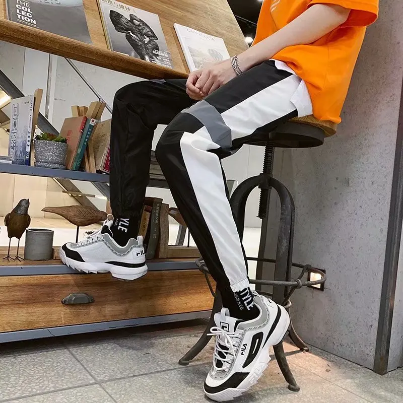 2019 мужские свободные штаны для бега в стиле хип-хоп шаровары мужская спортивная